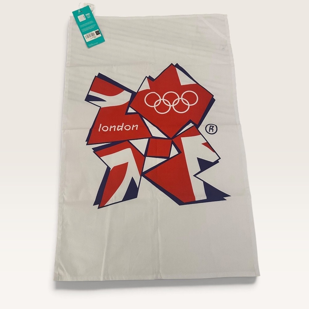 London 2012 Olympics Tea Towel Promo 100% Cotton Collectible New